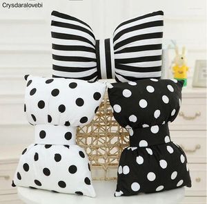 Pillow Soft Cotton Stripe Plaid Bow Tie Home Throw Birthday Gift Girlfriend Children Decorative Pillows