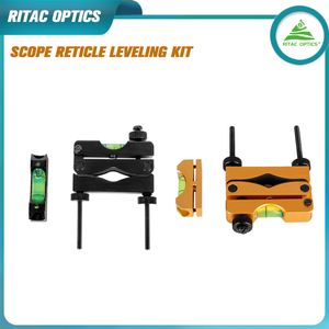 Scope Reticle Bubble Leveling Kit Aluminium Alloy Tool Universal Crosshair Alignment for Optical Equipment Maintenance