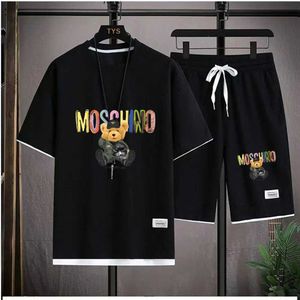 Men's Tracksuits 2017 New Summer T-Shirt for Mens Funny Bear Cotton Track Sweatshirts Hip Hop Street Fashion Trend Trend 2 Q2405010