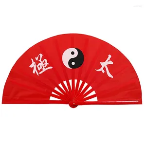 Dekorative Figuren Bambusplastik Tai Chi Fans rechts und links Wushu Wudang Doppel -Lüfter Drache Phoenix One Pair Martial Arts Equipment