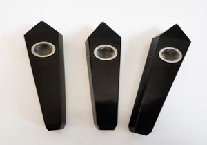 Raffinierte Obsidian hexagonale Prisma Pipes Einfache Mode -Zigarettenhalter charakteristische Kristallsaugrohr4790191