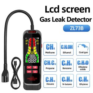 ZL73B Gas Leak Detector 0-10000 Rechargeable Sound Alarm Combustible Flammable Natural Methane Liquefied Petroleum Gas Analyzer 240429