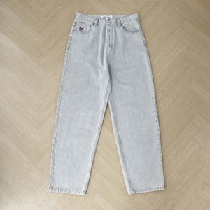 Y2K Jeans Big Baggy Boy for Men Streetwear Borderyer Denim Leisure Pant Mujer 240510