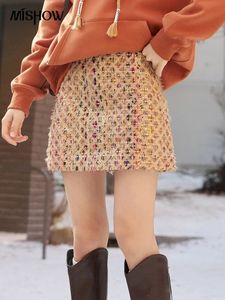 Mishow Sequin Mini Skirt for Women Winter Winter Fashion High Weist A-Line y2k streetwear chice chice terme mxc57b0146 240506