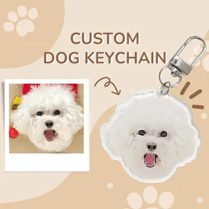 Collari per cani Pet Personalizzati PO PO ACRILIC CHIED CAT CAT Picture Memorial Keyring Regalo per gli accessori per amanti