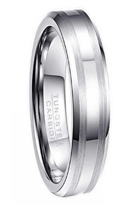 8mm bred 23 mm tjock dubbel lassa rand White K Tungsten Steel Ring American Code 614 med en halv gård8928923