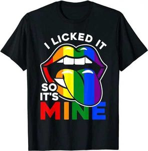 Koszulka damska LGBT Pride Flaga Znaczenie Gej Prouda lesbijska tęczowa flaga Tshirt biseksualny transpłciowy LGBTQ Mężczyźni kobiety bawełniane topy ubranie t240510