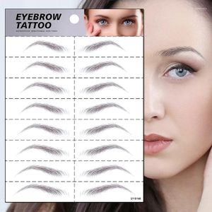 Makeup Brushes 2pc 6D Eyebrow Tattoo Stickers Water Transfers Hair-Like Waterproof Eyebrows For Brow Grooming Shaping