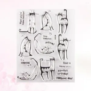 Storage Bottles Clear Stamp Transparent Seal Stamps For DIY Scrapbooking Craft Po Diary Decoration (T1470)