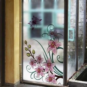 Adesivi per finestre 60x116 cm Adesivo in vetro glassati leggero bagni opachi porta scorrevole Privacy Decorazione del film Personalità creativa