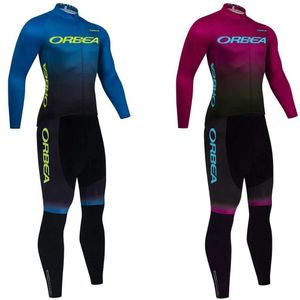 팬 Tops Tops Tees Winter 2024 Orbea Orca 자전거 재킷 사이클링 팀 저지 바지 세트 남성 Ropa Ciclismo Hot Wool Por Clothing Q240511