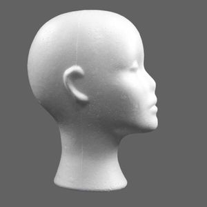 Mannequin Heads Female foam wig head display manikin Q240510