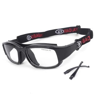 スポーツメガーズバスケットボールゴーグルサッカーフットボールの眼鏡ガラス衝突防止プロテクターアイウェアランニングミオピアフレーム240509