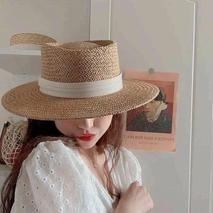 女性のための夏の帽子パナマ麦わら帽子旅行