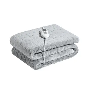 Cobertores S 110V 220V Camada dupla flanela Pad Pad Office Use Blanket de arremesso aquecido elétrico elétrico elétrico