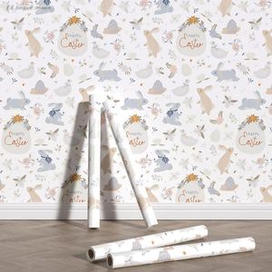 Wallpapers Cute Colorful Peel And Stick PVC Wallpaper Removable Waterproof Wall Sticker For Kid Room Decor Fresh Cabinet Decoration