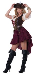 Halloween Frauen sexy Sumpfbuckler Captain Kostümanzug Thema Kostüm Cosplay für Weihnachtsbühne Performer