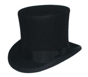 Whole3color Steampunk Hat DIY Mad Hatter Top Hat Victorian Prezydent Tradycyjny wełna fedoras kapelusz wujek Sam Beaver Hat5928634