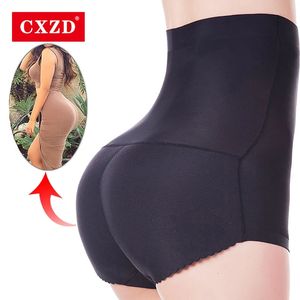 Cxzd Women Fake Ass Butt Lift Briefs Resia Resia Alta cintura Controle de barriga Shaper HIP UP PUSH PUSH PUSH 240428