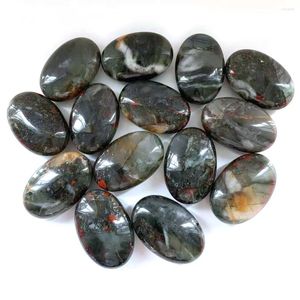 Decorative Figurines High Quality Naturel Blood Stone Hand Crafted Healing Energy Palm _XCG