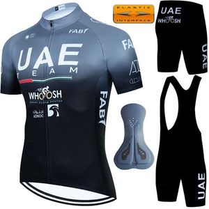 Fans toppar Tees Mountain Bike UAE Komplett 2024 Jersey Mens Mtb Gel Short Circuit Uniform Summer Bike Q240511