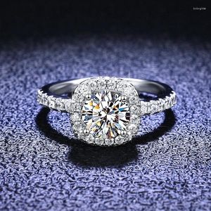 Tapestries N30 0,5ct 1CT 2CT 3CT Moissanite Ring Women 925 Sterling Silver D Color VVS Pass Diamond Test Wedding Band