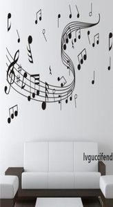 Adesivos das paredes Música Símbolo Padrão de parede Diy pintado à mão Wallpaper Decoração de decalques Decalques de adesivos para o quarto Alto quali2131469