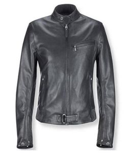 男性の革のジャケットコンシュースリムクラシックジャケット調整可能なジッパーカフトップグッド5441332