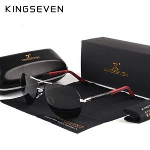 Kingseven Fashing Mens 선글라스 고품질 알루미늄 고급 복고풍 기능 안경 여성 조종사 액세서리 안경 240507