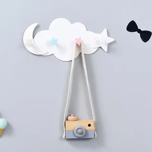 Haken näglreifreie selbstklebende Sterne Cloud Wall Haken Raum Aufbewahrungsbügel Rack Home Decoration Key Küchenorganisation