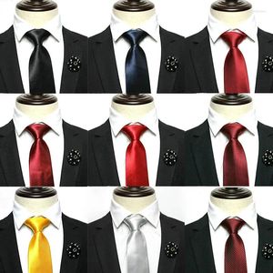 Papillini da 8 cm cravatta maschile vino solido vino rosso cravatto blu collo in raso quotidianamente indossare il regalo per feste di nozze cravat