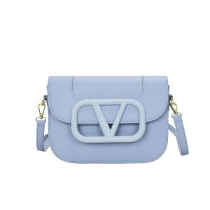 Högkvalitativ topp 8Aluxury Brand Designer axelväskor bokstav handväska plånbok vintage damer fast färg läderväska