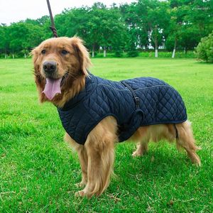 Dog Apparel Reflective Winter Big Parkas Large Pet Down Warm Golden Retriever Clothes Padded Coat Thickening Jacket For Labrador