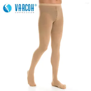 Mulheres meias 30-40 MMHG Men meias de compressão de meia-calça de suporte de meia