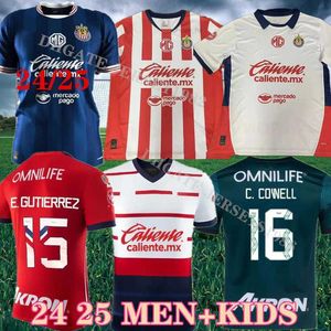 24 25 Chivas de Guadalajara Soccer Jerseys 2024 2025 Liga MX C. Cowell A.Zaldivar Calderon J.Macias Chicharito A.Vega Men Kid