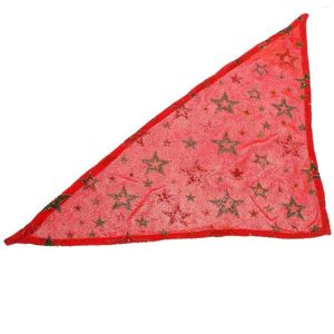 Dog Apparel Cat Bandanas Pet Bib Decor Decorative Scarf Bibs Xmas Triangle Christmas Tree