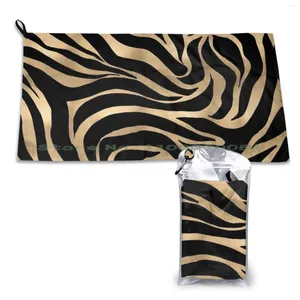 Toalha Gold Zebra Black Animal PRIM