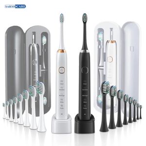 Escova de dentes de dentes sônicos elétricos 8 Cabeças de escova Smart Ultrassonic Dental Dental Whitening