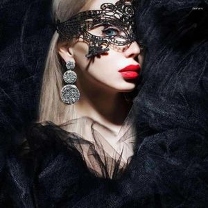 Party Supplies Black Color Sexy Women Lace Masquerade Mask for Carnival Halloween Half Face Cosplay Masks Festive Animal