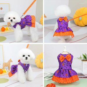 Vestido de estimação de vestuário para cães para gato fofo flor de pupção de filhote de cachorro vestidos princesas festas de roupa pequena roupa de tração cinto de tração