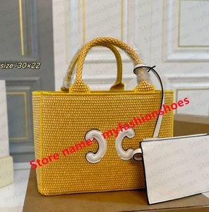 Fashion Composite Beach Bag womens summer crochet knitting hallow out mesh totes bag women shoulder straw grass handbags