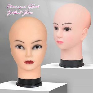 Mannequin Heads Female African Mannequin Head Hairless Används för att göra perukstativ och hattskärmar kosmetisk träning Q240510