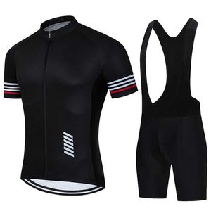 Fanów TEE TEES 2018 Profesjonalny zespół rowerowy Jersey Set Summer MTB MAILLOT MAILLOT ROPE Ciclismo Mens Set Q240511