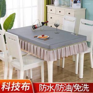 Table Cloth Waterproof Oil Resistant And Washable Fabric Inset Tea Cover Set Deluxe TV Cabinet Fully Wrapped