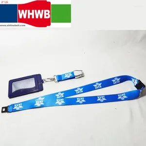 Bag IATA Airplane säkerhetsbältesspänne Neck Lanyards ID BADGE KORTSKORT HÅLLER PILAGE FLYGNINGSKONTOR