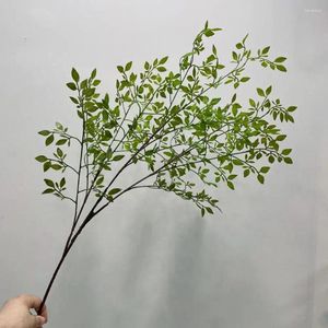 装飾的な花人工植物カラーファースト枯れないシミュレーションリアルな緑の花の柔らかい家具ナンティアン竹