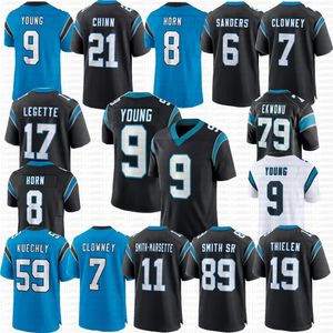 9 Bryce Young Jadeveon Clowney Xavier Legette Football Jersey Miles Sanders Adam Thielen Mingo Ekwonu Jaycee Horn Steve Smith Sr Shenault Jr Julius Peppers