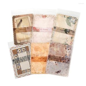 Enrole de presente Vintage Floral Lace Paper Scrapbook Material