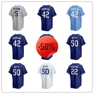 Los Angeles Custom Dodgers Baseball Trikots Austin Barnes 16 Will Smith 17 Shohei Ohtani 50 Mookie Betts 5 Freddie Freeman 8 Enrique Hernandez 9 Gavin Lux