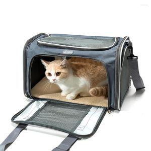 Cat Carriers Pet Breathable Large Space To Go Out Portable Bag Customizable Dog Dag Capacity Foldable